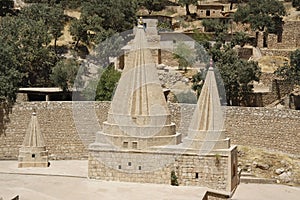 A Yezidi temple in Lalish, Iraqi Kurdistan