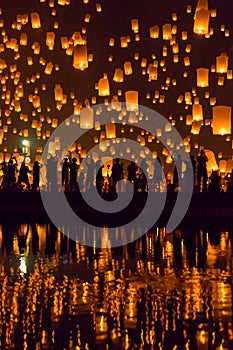 Yi Peng festival in Chiang Mai, Thailand