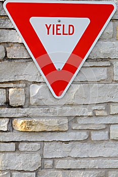 Yield sign