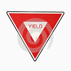 Yield sign.