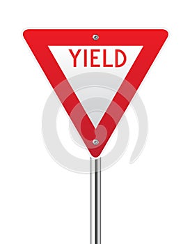 Yield sign photo