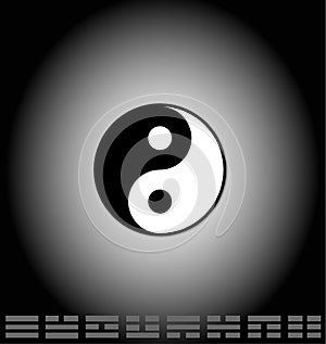 Yin Yang and bagua photo