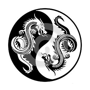 Yin yang dragons