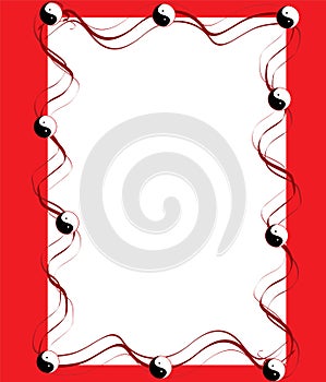 Yin yang frame