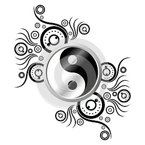 Yin Yang with ornament