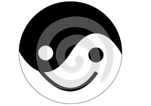 Yin yang smile