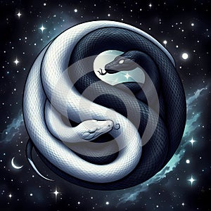 Yin and Yang snakes