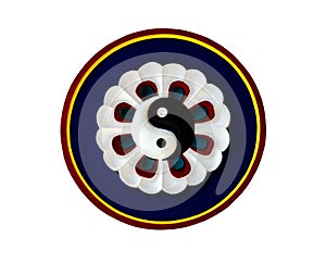 Yin Yang symbol of Taoism photo