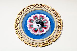 Yin Yang symbol wall