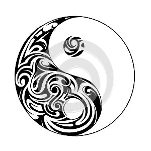 Ying yang shape