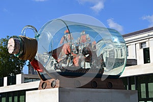 Yinka Shonibare Nelsons Ship in a Bottle Greenwich london