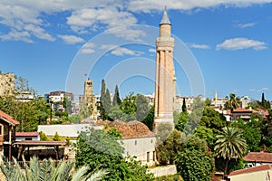 Yivli Minare Mosque in Antalya. Turkey