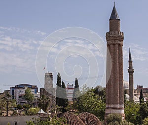 Yivli Minare Mosque and Clock Tower