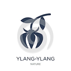 Ylang-ylang icon. Trendy flat vector Ylang-ylang icon on white b