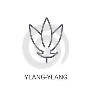 Ylang-ylang icon. Trendy Ylang-ylang logo concept on white backg