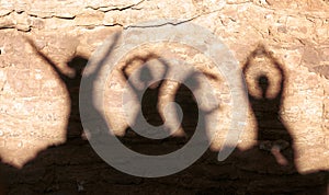 YMCA shadow photo