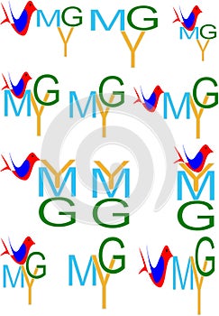 Ymg letters logo