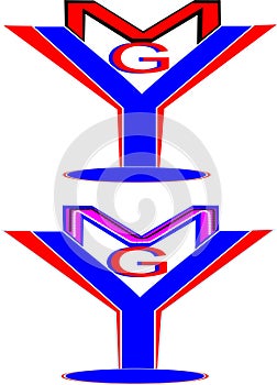 Ymg letters logo