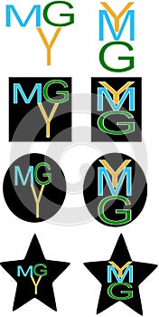 Ymg letters logo