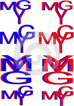 Ymg letters logo