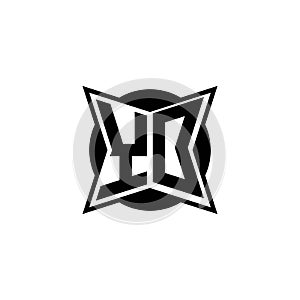 YO Logo Monogram Geometric Modern Design
