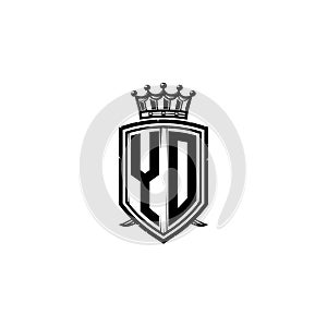 YO Logo Monogram Shield Crown Luxury Design