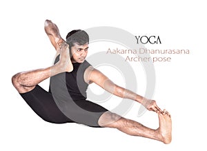 Yoga Aakarna dhanurasana Archer pose