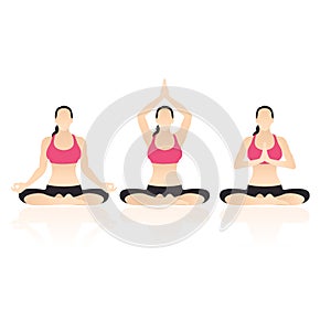 Yoga Actions Vector