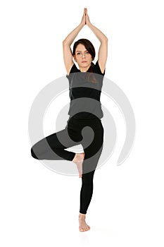 Yoga asana Tree Pose Vrksasana