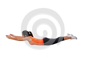 Yoga back stretching exercise fitness