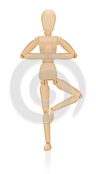 Yoga Balance Standing Artist Manikin Figure