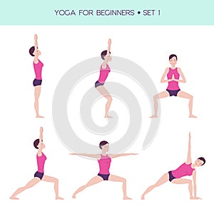 Yoga for beginners basic set