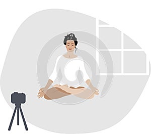 Yoga blogger live stream