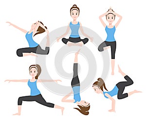Yoga charector 6 set ,