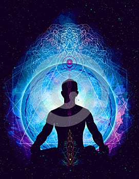 Yoga cosmic space meditation,