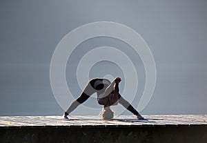 Yoga at Cultus lake British Columbia