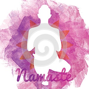 yoga design. Vector illustration decorative design