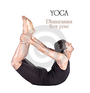 Yoga dhanurasana bow pose