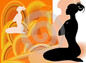 Yoga Female Silhouette