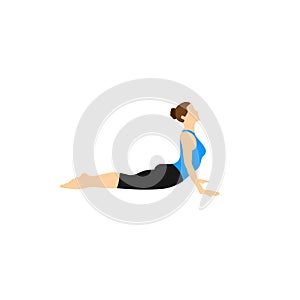 Yoga fitness pose for your home training and meditation and motivation