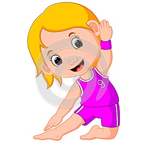 Yoga kids. Gymnastic for children and healthy lifestyle