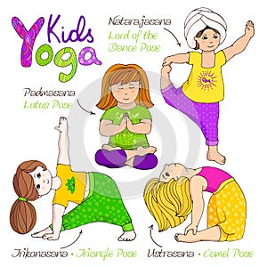 Yoga kids set.