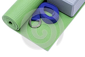 YOGA KIT FOR BEGINNERS Yoga Mat, Strap, Block