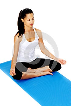 Yoga lotus pose