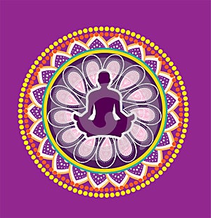 Yoga lotus posture