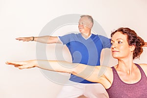 Yoga Man and Woman