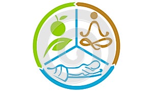 Yoga massage nutrition health