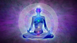 Yoga meditation - aura and chakras