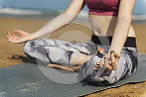 Yoga Meditation Concentration Peaceful Serene Relaxation Concept