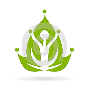 Yoga meditation icon